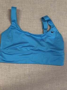 Nike Dri-FIT Adjustable Strap Sports Bra Blue